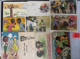 Grouping of Antique and Vintage Black Americana Postcards
