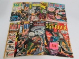Lot (9) Silver Age Dc Our Army At War Comics