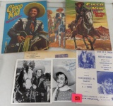 Vintage 1950s Collection of Cisco Kid Western Items Inc. (2) Autographed Photos