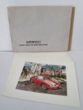 1972 Set Of 4 Classic Sports Car Watercolor Prints