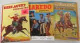 Lot of (3) Vintage Western Hardcover Books, Inc. Laredo, Gene Autry and Roy Rogers