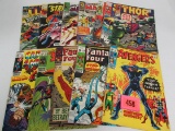 Lot (12) Silver Age Marvel Comics Avengers, Thor, Daredevil+