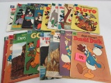 Lot (19) Golden & Silver Age Dell Walt Disney Related Comics