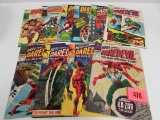 Lot (10) Silver Age Marvel Daredevil Comics