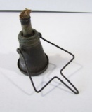 Antique 1860 Civil War Era Tin And Brass Campaign Torch