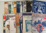 Collection of Antique and Vintage Sheet Music, Inc. Military, Celebrity, Circus and Others