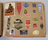 1930s Scrapbook Of Sample Labels Inc. Foils