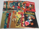 Lot (17) Golden & Silver Age Dell Walt Disney Related Comics