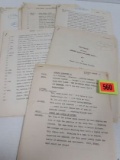Grouping Of 1940's/50's Radio Scripts Incl. Hopalong Cassidy, Dragnet, Etc.