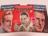(3) 1924-1926 Moving Picture Stories Movie Magazines