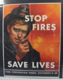 C. 1950 Fire Prevention Week Poster Illustrated By Fruhauf
