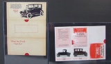 Lot Of (2) 1925 Ford Tri-fold Advertising Brochures