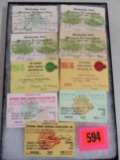 Lot of 1950s Michigan Railroad Club Membership Cards