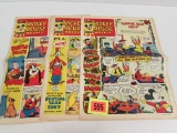 (3) Rare (british) 1957 Mickey Mouse Weekly Issues