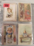 Collection Of Approx. 50 Antique Victorian Advertising Trade Cards