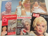 Collection of Vintage Marilyn Monroe Ephemera Inc.Marilyn Magazine Covers, Oversized Postcards