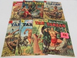 Lot (8) Golden Age Dell Tarzan Comics