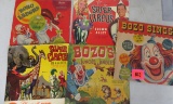 Collection of 1940s-50s Bozo the Clown and Super Circus 78rpm Records