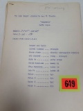 Original 1954 Lone Ranger Radio Script 