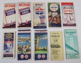 C. 1940s-50s Grouping Of 10 Road Maps