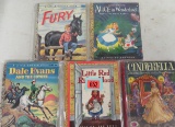 Lot of (5) Vintage Children's Books Inc. Cinderella, Dale Evans and Others