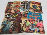 Lot (11) Silver & Golden Age Dell Lone Ranger Comics