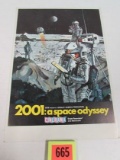 Original 1968 Stanley Kubrick 2001: A Space Odyssey Cardboard Movie Theatre Sign