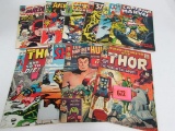 Lot (10) Silver Age Marvel Comics Avengers, Thor, Daredevil+