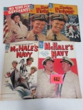 Lot (5) Silver Age Dell Military Funny Comics Mchales Navy, Ensign Pulver, Etc.