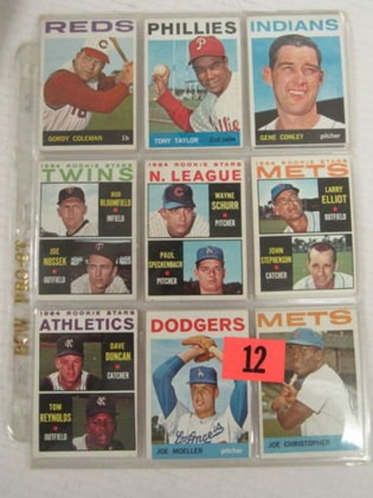 Lot (21) 1964 Topps Baseball High #'s
