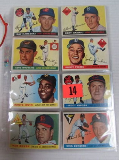 Lot (64) 1955 Topps Baseball Cards