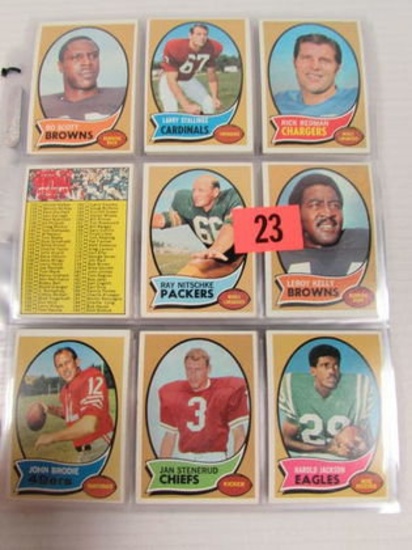 Lot (135+) 1970 Topps Football Cards