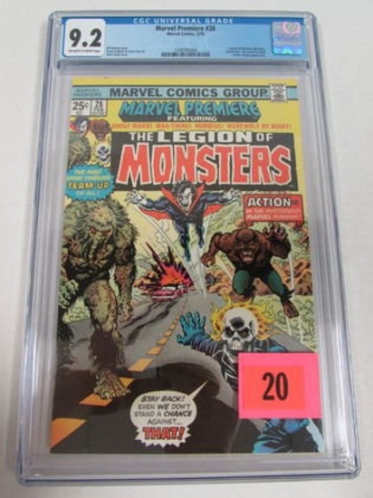 Marvel Premiere #28 (1976) Key 1st Legion Of Monsters Cgc 9.2