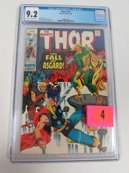 Thor #175 (1970) Stan Lee Story, Loki Cover Cgc 9.2