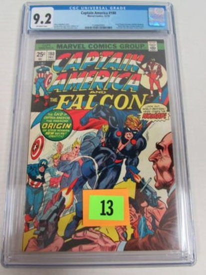 Captain America #180 (1974) Key 1st App. Nomad Cgc 9.2