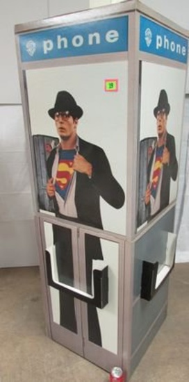 Rare 1978 Superman The Movie 64" Telephone Booth Theatre Standee.