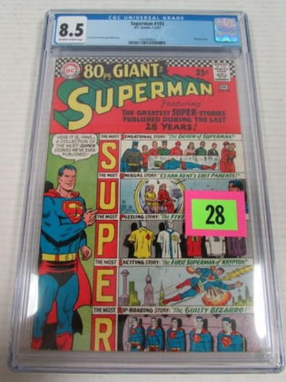 Superman #193 (1967) Tough 80 Pg. Giant Cgc 8.5