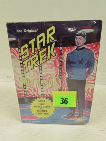 Rare Vintage 1975 Mix N Mold Star Trek Dr. Mccoy Casting Set Sealed Mb