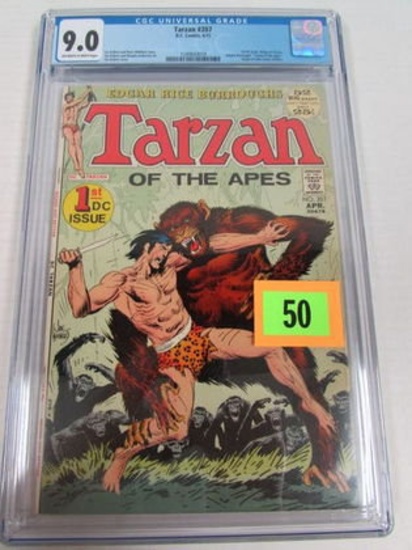 Tarzan #207 (1972) Key 1st Dc Issue, Joe Kubert Cover Cgc 9.0