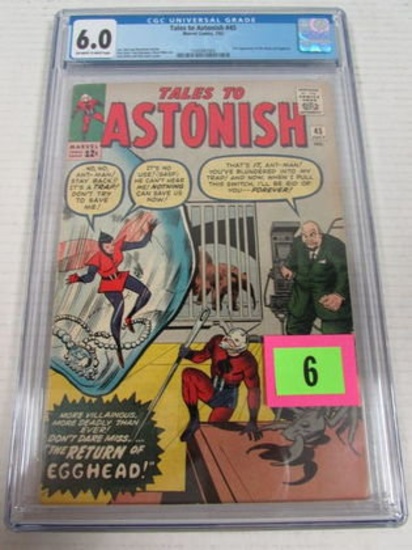 Tales To Astonish #45 (1963) Key 2nd Appearance Of Wasp & Egghead Cgc 6.0