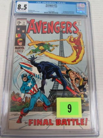 Avengers #71 (1969) Key 1st Appearance Of The Invaders Cgc 8.5