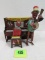 Antique 1920's Strauss Ham & Sam The Minstrel Team Tin Wind-up Black Americana Toy