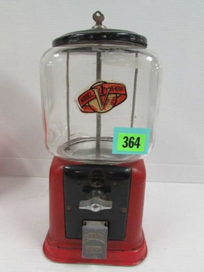 Antique Victor Model V 1 Cent Gumball / Candy Machine