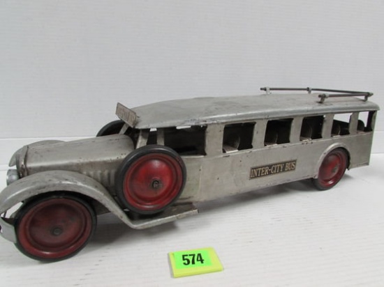 1920's/30's Turner Toys 24" Pressed Steel Inner City Bus