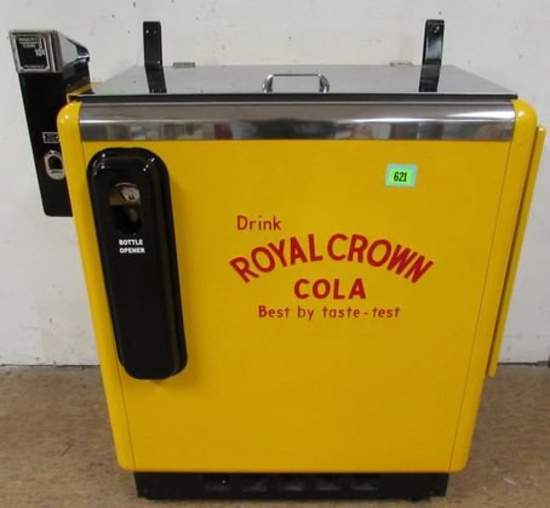 Oustanding Antique Royal Crown Cola Coin Op Soda Pop Machine
