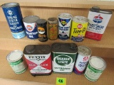 Lot (11) Pcs. Vintage Oil Cans Etc.