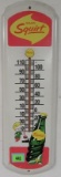 Vintage 1960's Squirt Soda Metal Advertising Thermometer 27