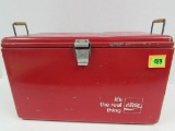 Vintage Coca Cola Metal Ice Chest Cooler 