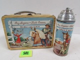 Vintage Roy Rogers & Dale Evans Metal Lunchbox & Thermos