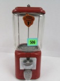 Antique Oak Mfg. Co. Acorn Model 1 Cent Gumball/ Candy Machine